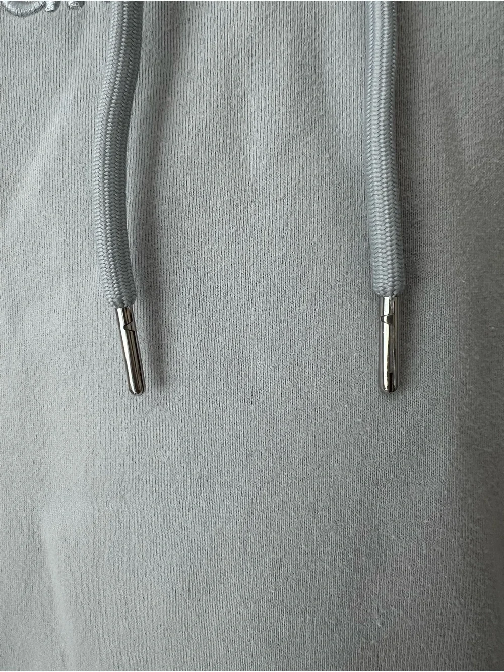 Light Blue Glossier Hoodie in Size Small
